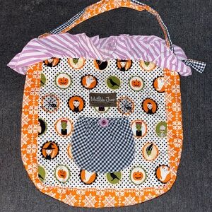 Matilda Jane Festive Halloween Tote with Orange and Purple